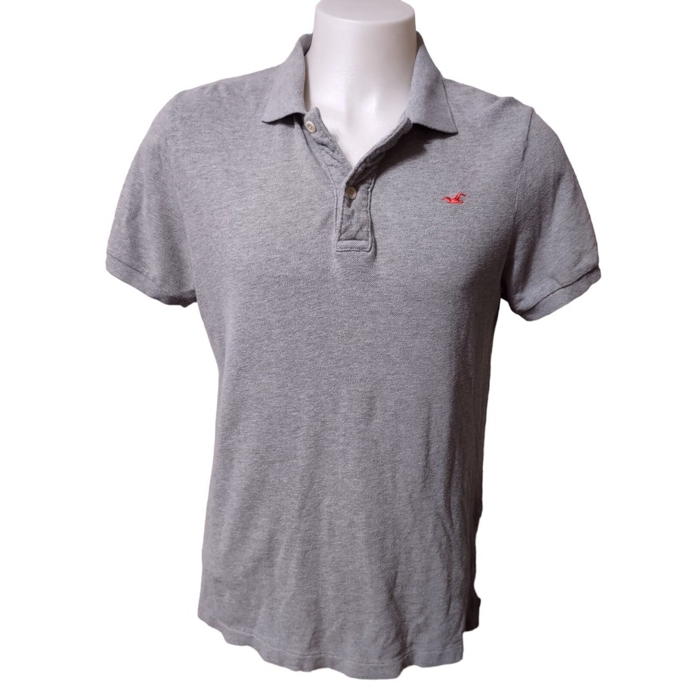 Hollister Shirt Men XLarge Polo Collar Short Sleeve Golf Collar Embroidered Logo
